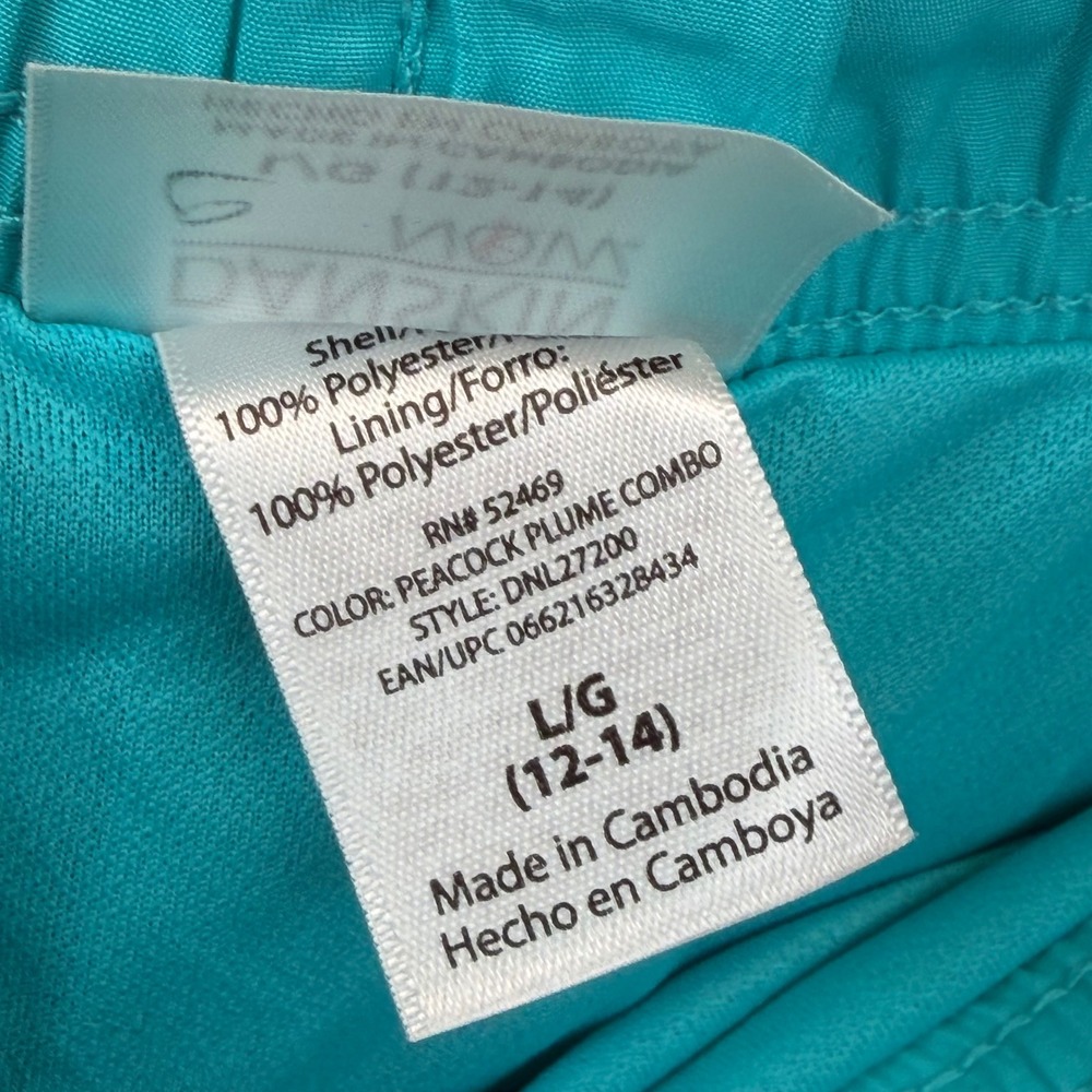 Danskin Now Womens Active Shorts Bundle Pink 2-in-1 & Teal Woven L 12-14 NWT - Picture 7 of 8